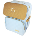 Mochila Pañalera Oso - Celeste