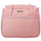 Bolso Pañalera Tela Coco - Palo Rosa