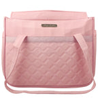 Bolso Pañalera Tela Coco - Palo Rosa