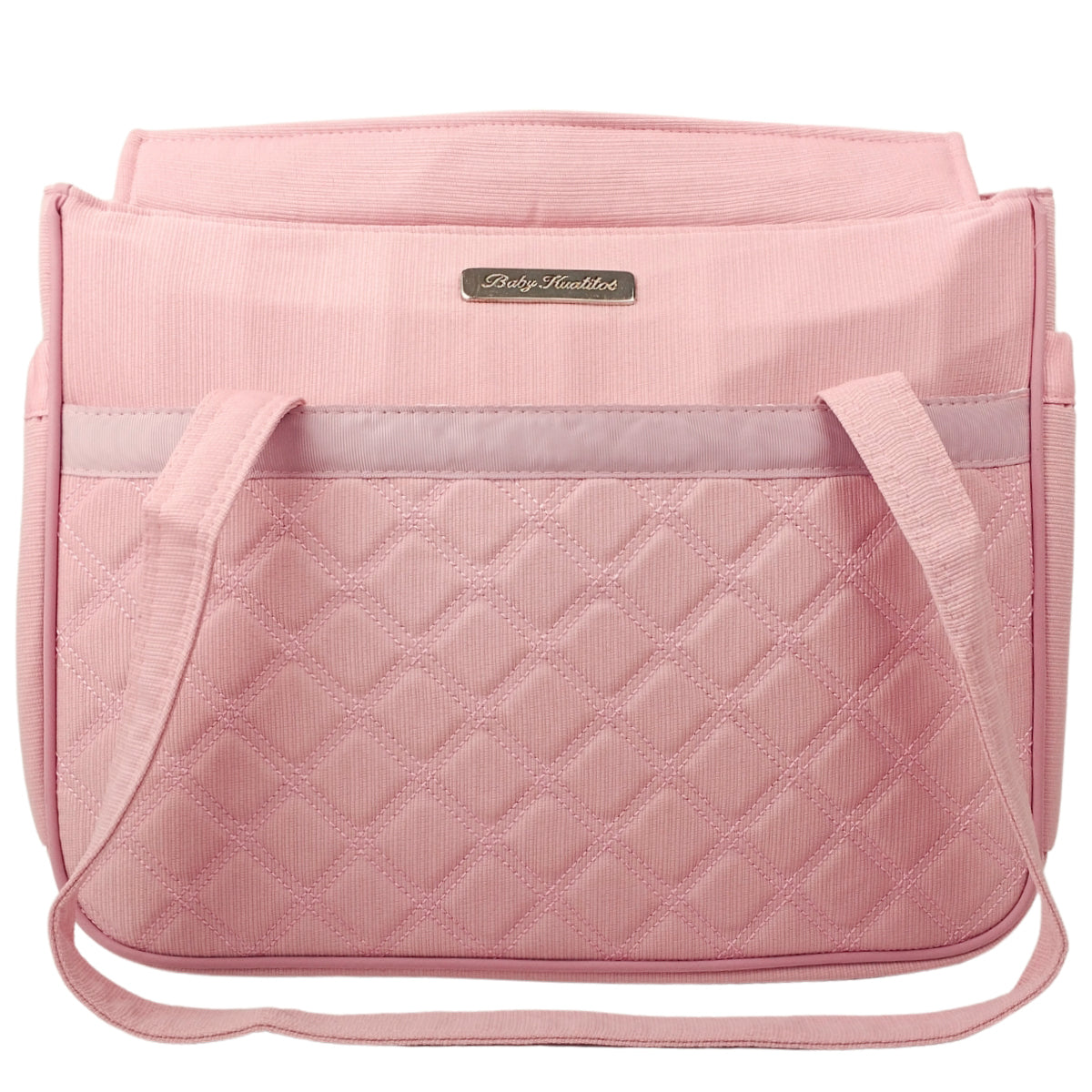 Bolso Pañalera Tela Coco - Palo Rosa