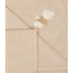 Toalla de Ducha con Capucha Beige para Bebé