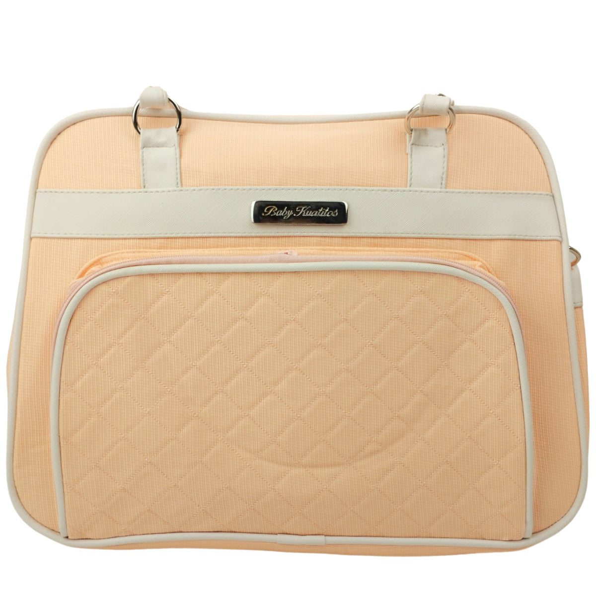 Bolso Pañalera Tela Filo - Melon