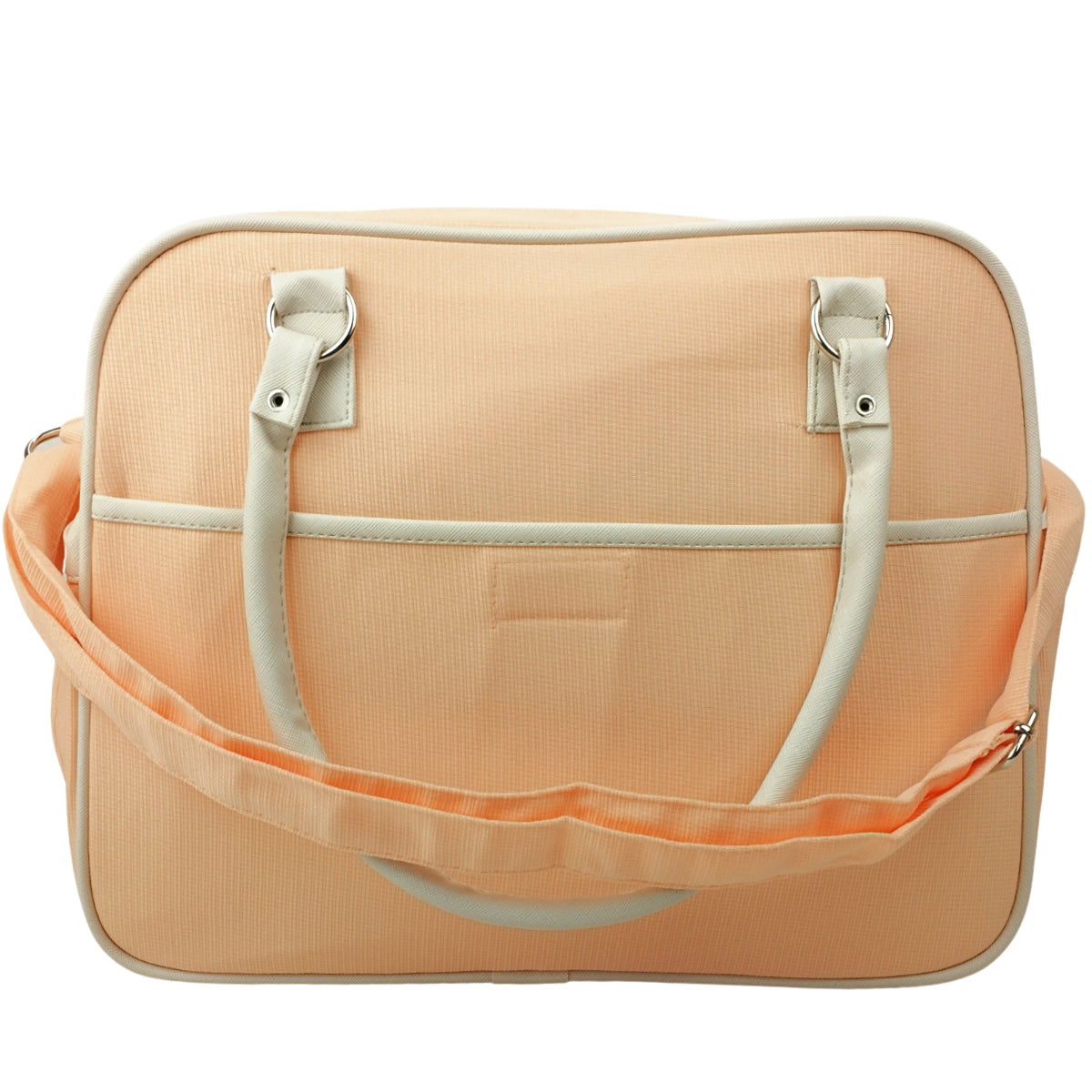 Bolso Pañalera Tela Filo - Melon