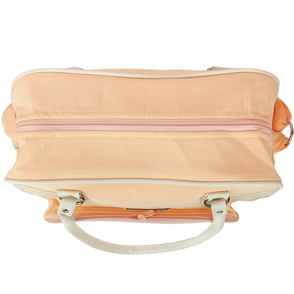 Bolso Pañalera Tela Filo - Melon