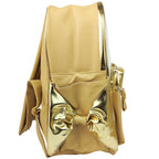 Mochila Pañalera Brillo - Beige