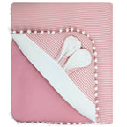 Colcha bebé acolchada - Orejitas - Palo Rosa