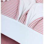 Colcha bebé acolchada - Orejitas - Palo Rosa