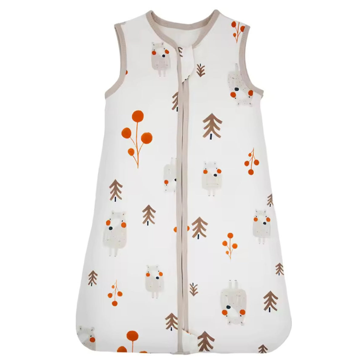 Saco de dormir fino - 100% algodón - Oso Plomo