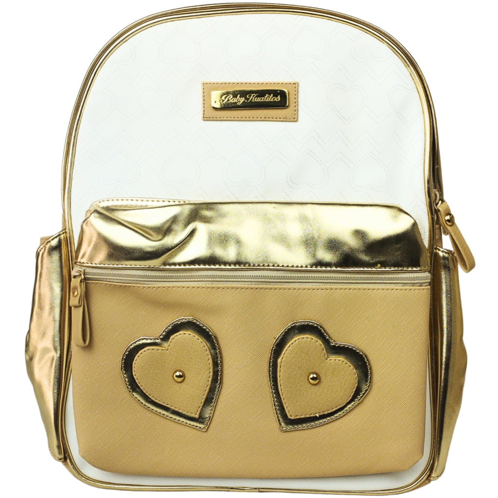 Mochila Pañalera Brillo - Beige