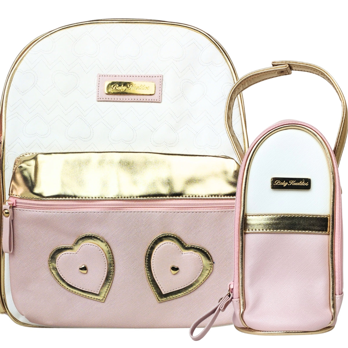 Mochila Pañalera Brillo - Rosado