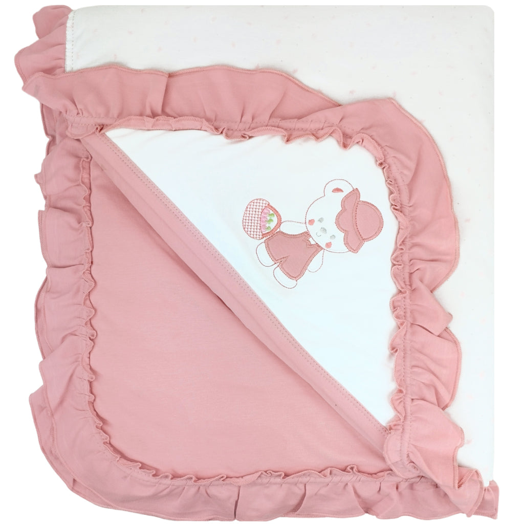 Colcha bebé acolchada Reversible - Algodon - S0547