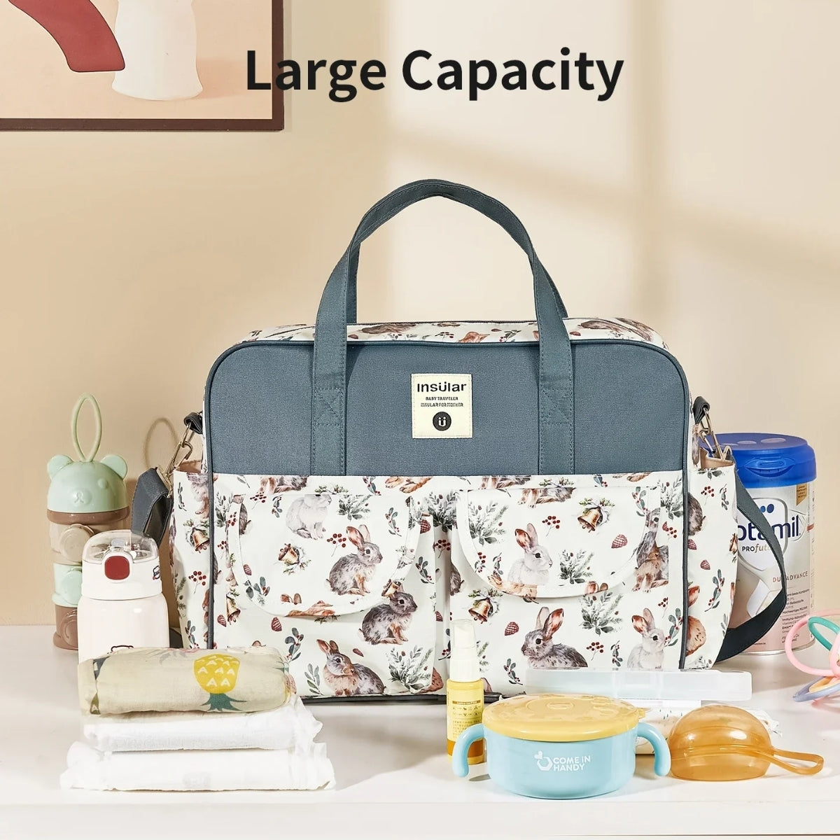 Bolso Pañalera Bunny