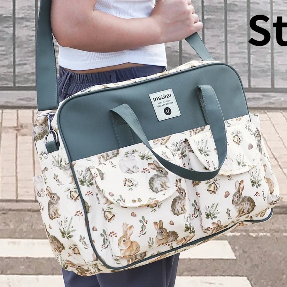 Bolso Pañalera Bunny