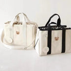 Bolso Pañalera Osito - Crema