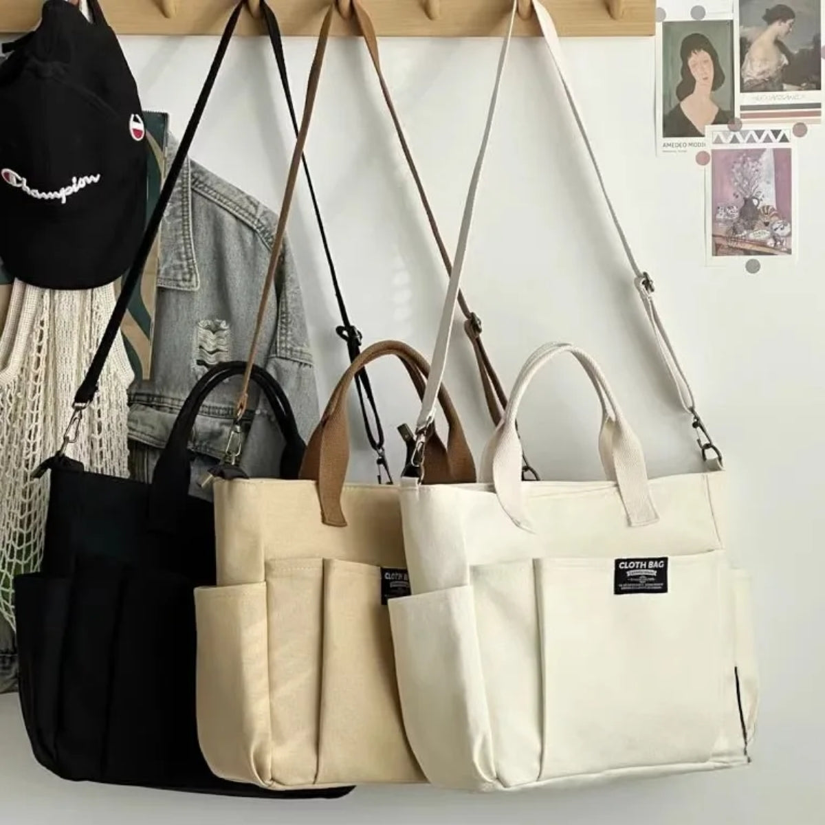 Bolso de Lona - Negro