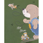 Conjunto Franela reactiva - 2 piezas - Perrito - Verde