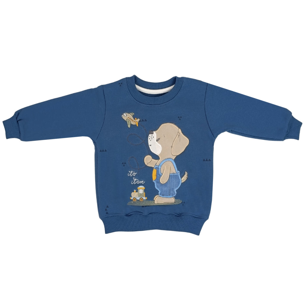 Conjunto Franela reactiva - 2 piezas - Perrito - Azul