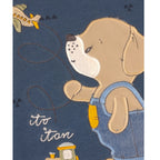 Conjunto Franela reactiva - 2 piezas - Perrito - Azul