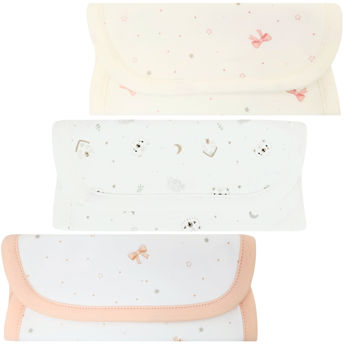 Pack de 3 Babitas en algodón - Niña M2298