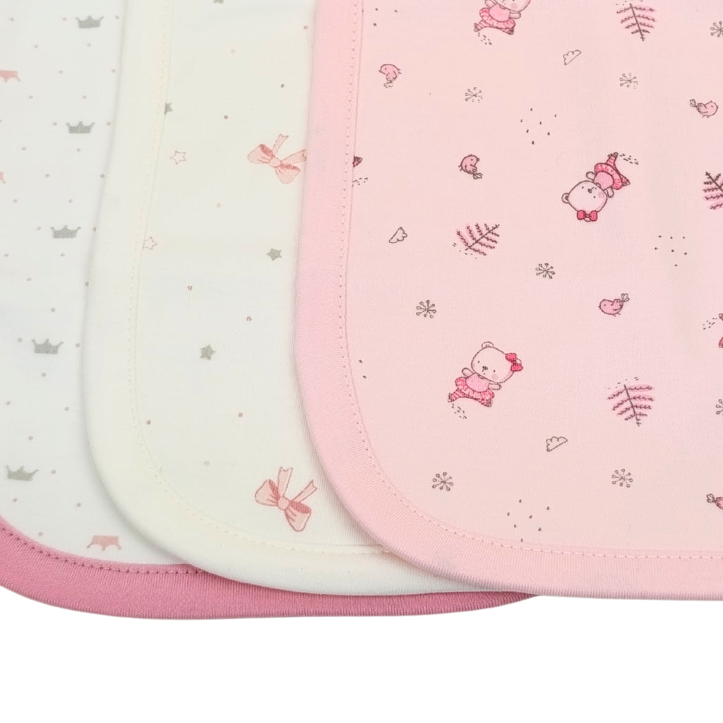 Pack de 3 Babitas en algodón - Niña M2296