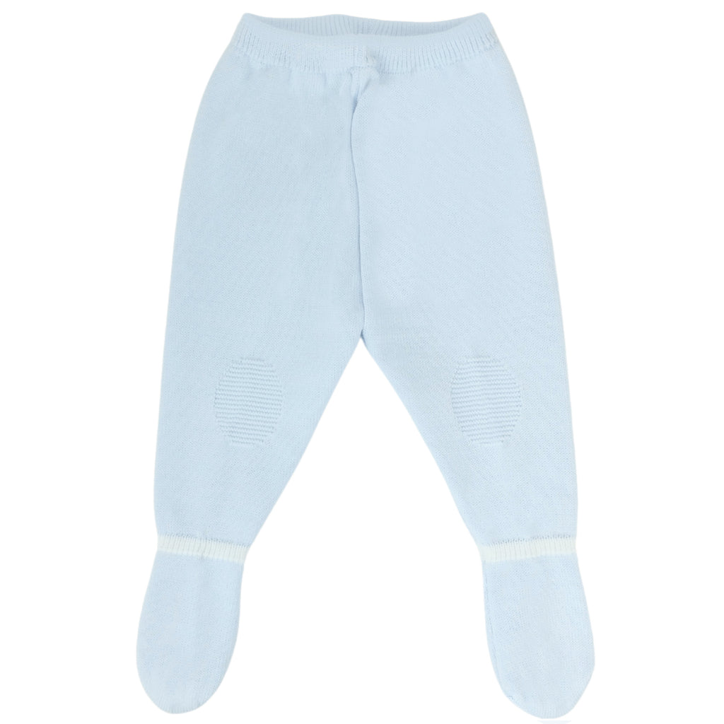 Conjunto bebé Hilo Conejo 4 piezas - Blanco Celeste - T1