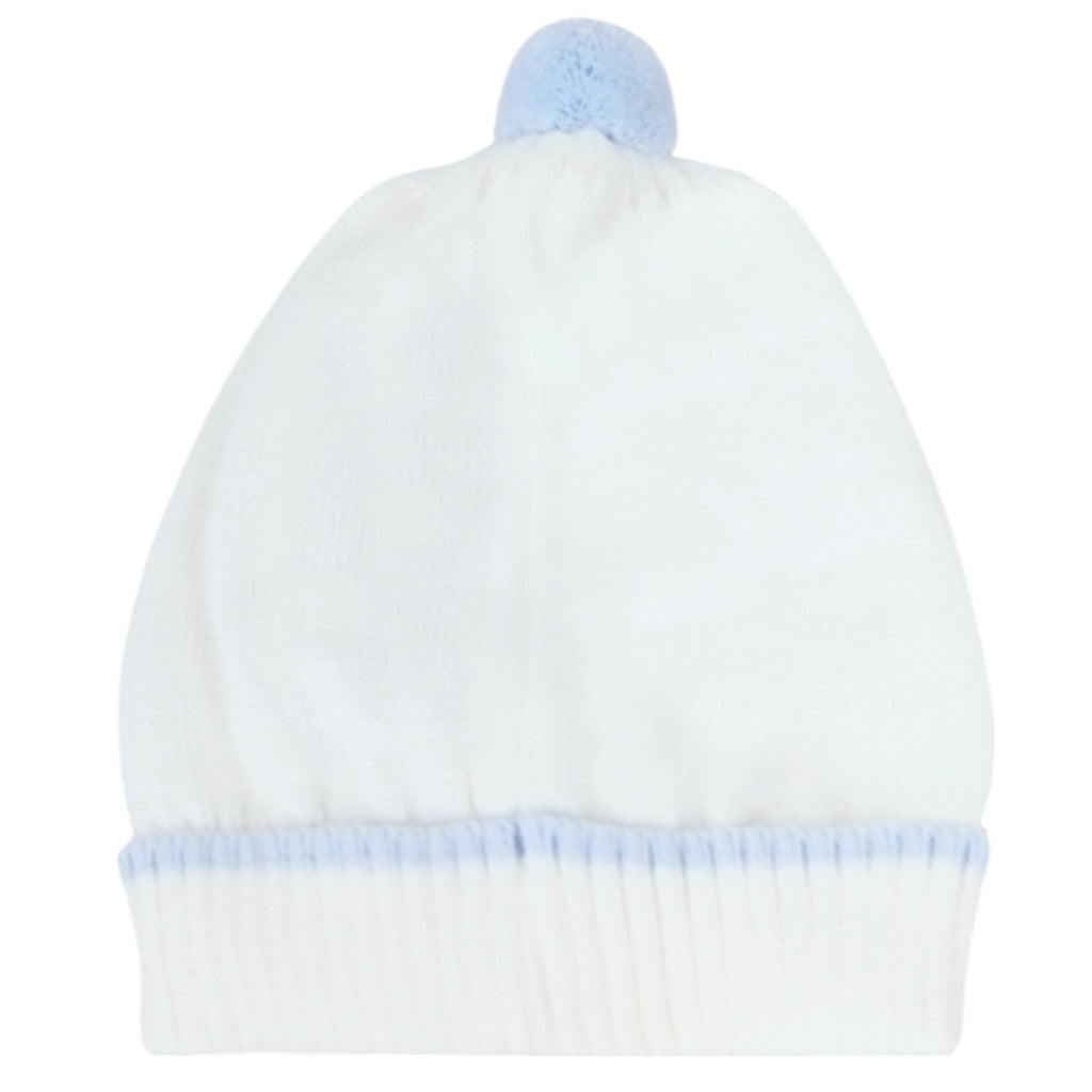 Conjunto bebé Hilo Conejo 4 piezas - Blanco Celeste - T1