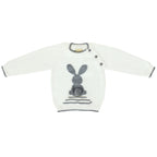 Conjunto bebé Hilo Conejo 4 piezas - Blanco Plomo - T2