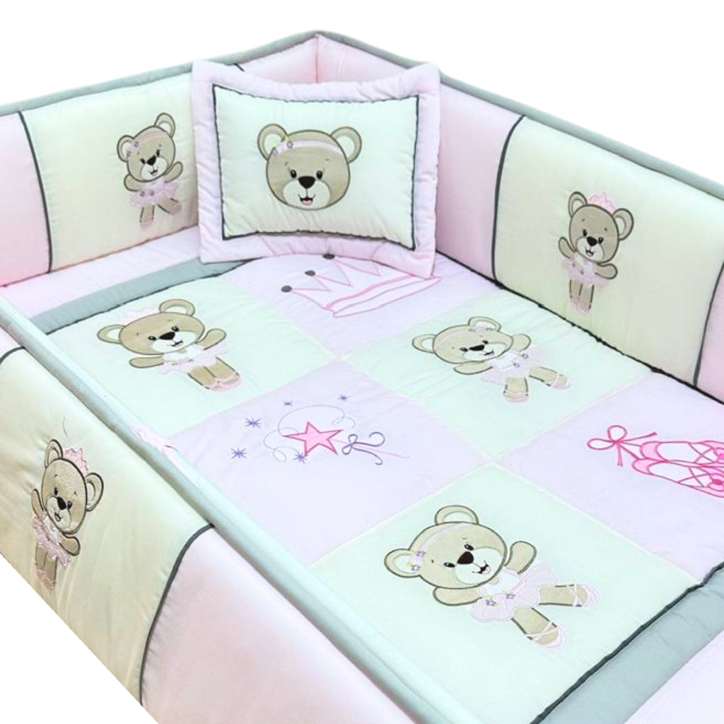 Set de Cuna y 4 protectores - Prestige - Osita 2313