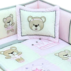 Set de Cuna y 4 protectores - Prestige - Osita 2313