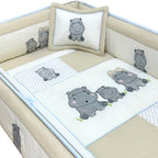 Set de Cuna y 4 protectores - Prestige - Los hipopótamos 2314