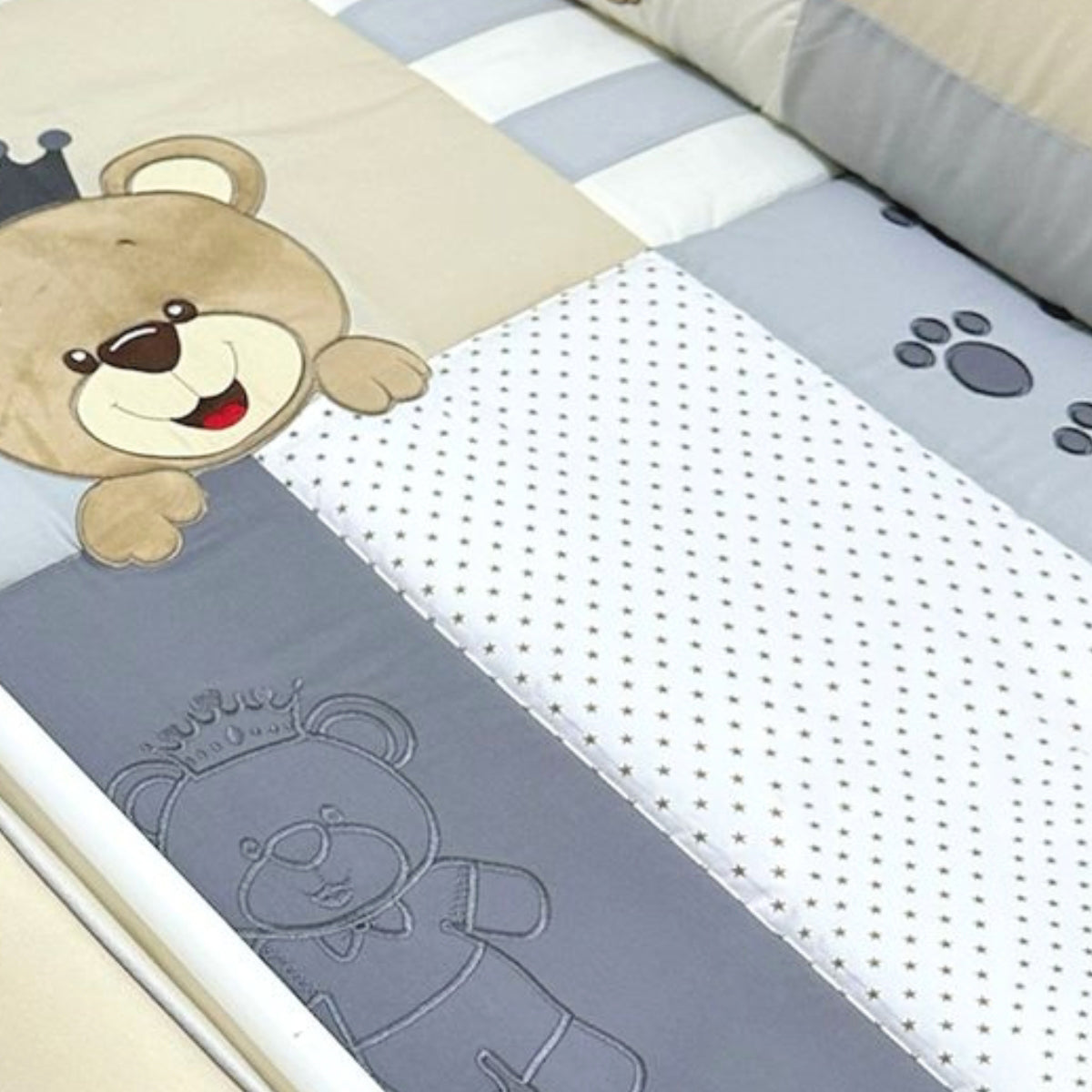 Set de Cuna y 4 protectores - Prestige - Osito 2316