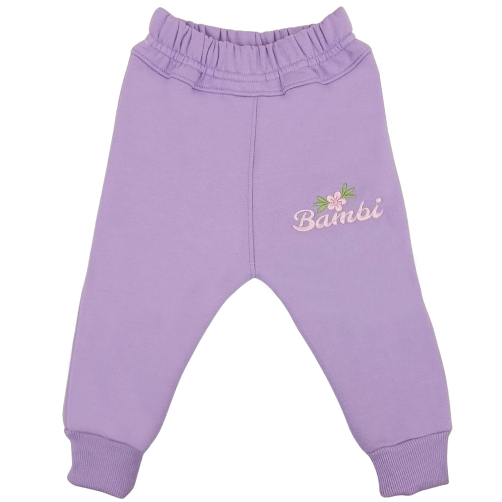 Conjunto Franela reactiva - 2 piezas - Bambi - Morado