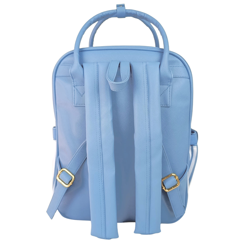 Mochila Pañalera - Rayas - Azul