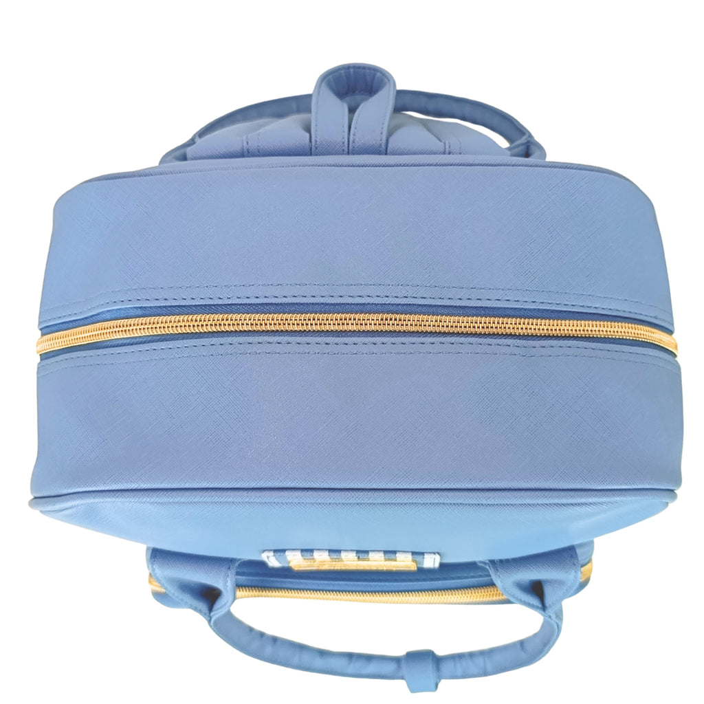 Mochila Pañalera - Rayas - Azul