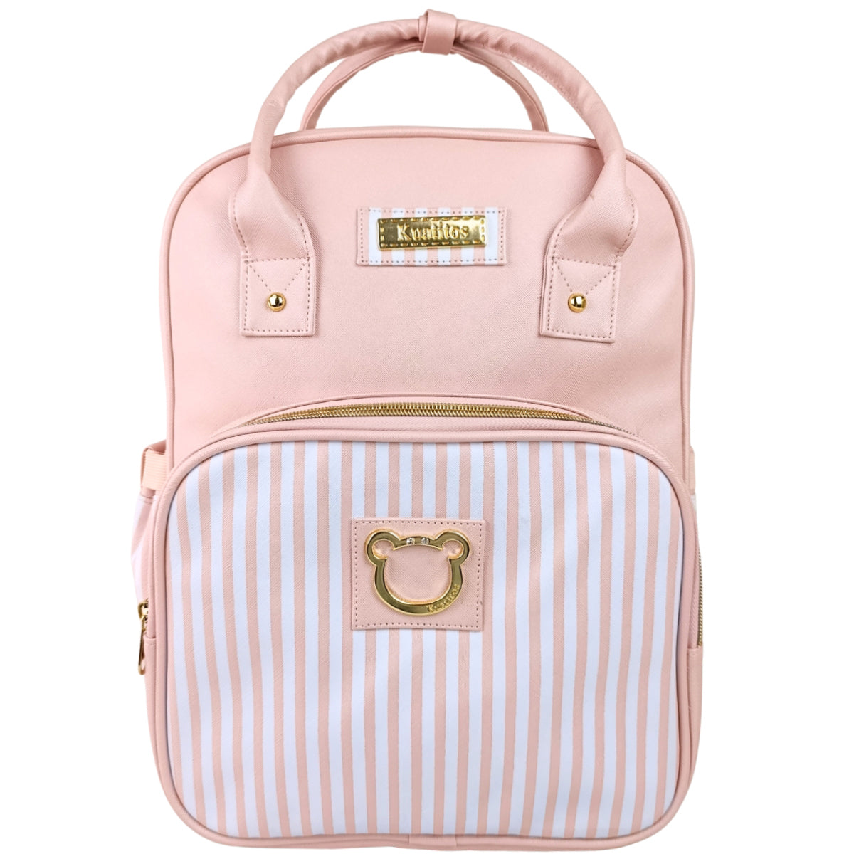 Mochila Pañalera - Rayas - Rosado