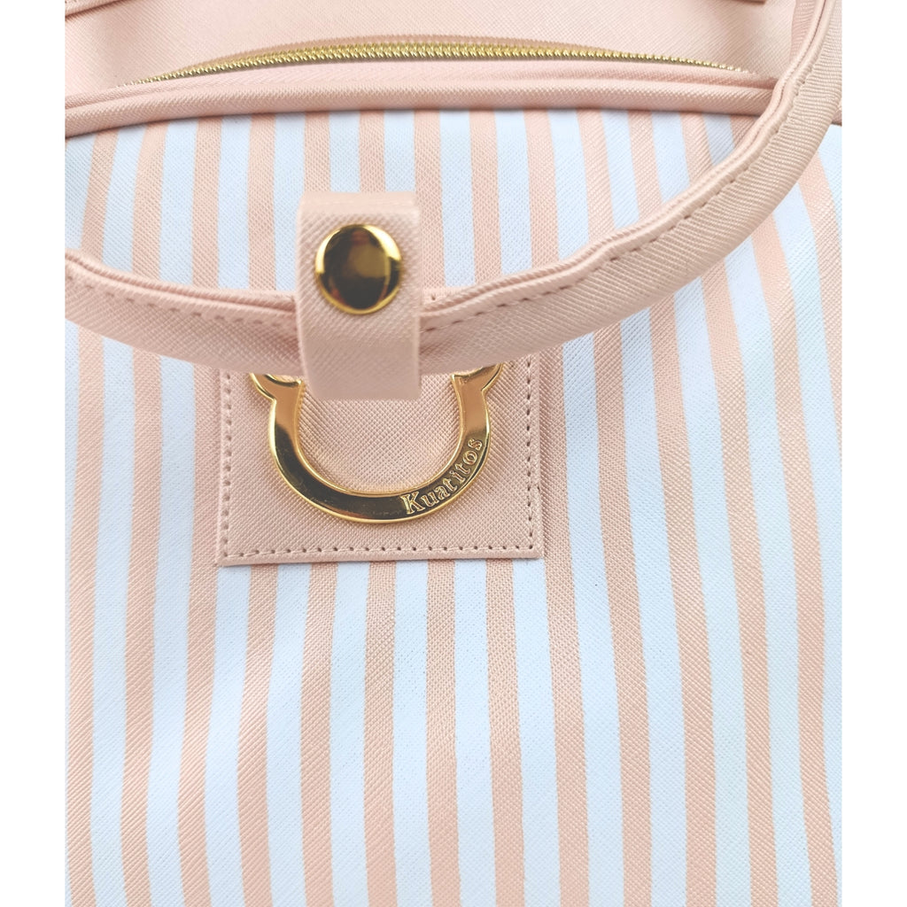 Mochila Pañalera - Rayas - Rosado