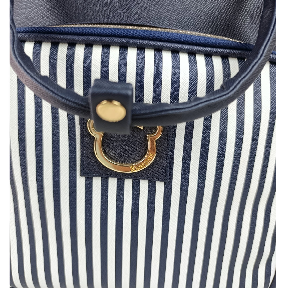 Mochila Pañalera - Rayas - Marino