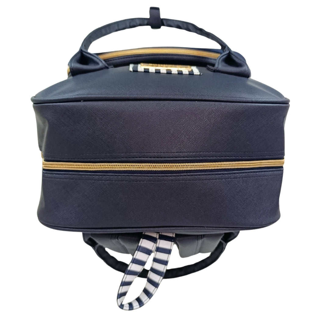 Mochila Pañalera - Rayas - Marino