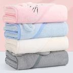 Toalla baño bebé - Elefante Plomo