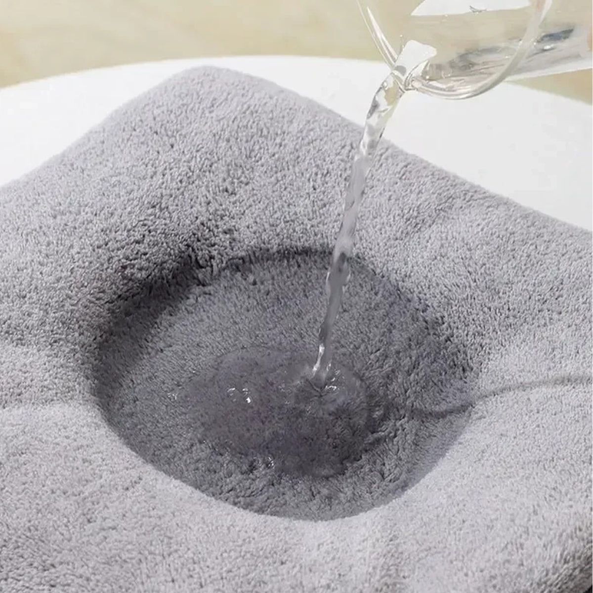 Toalla baño bebé - Elefante Plomo