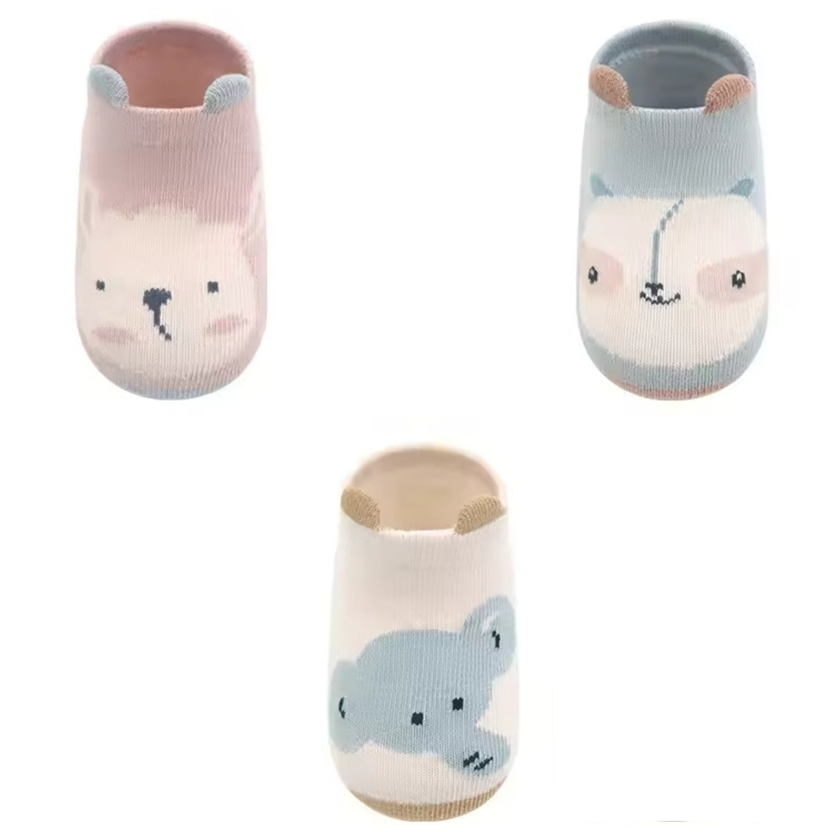 Pack 3 Pares de Calcetines Antideslizantes para Bebé Nina S2329