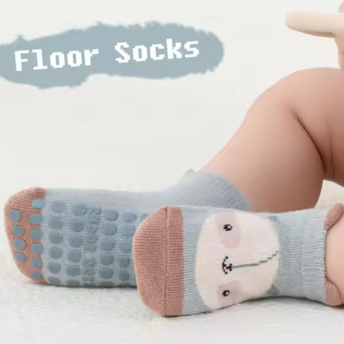 Pack 3 Pares de Calcetines Antideslizantes para Bebé Nina S2329
