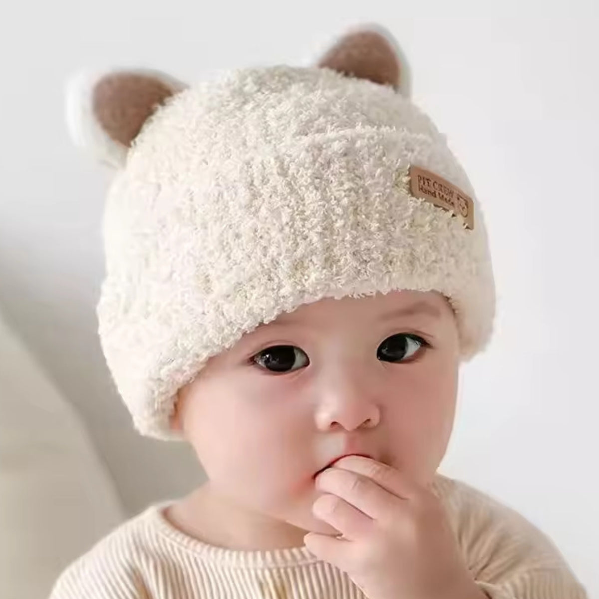 Gorro Bebé - Pit Crew | 12-36 Meses | Crema