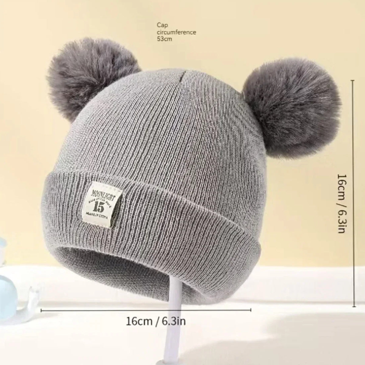 Gorro de Bebé Moonlight | 3-36 Meses | Blanco