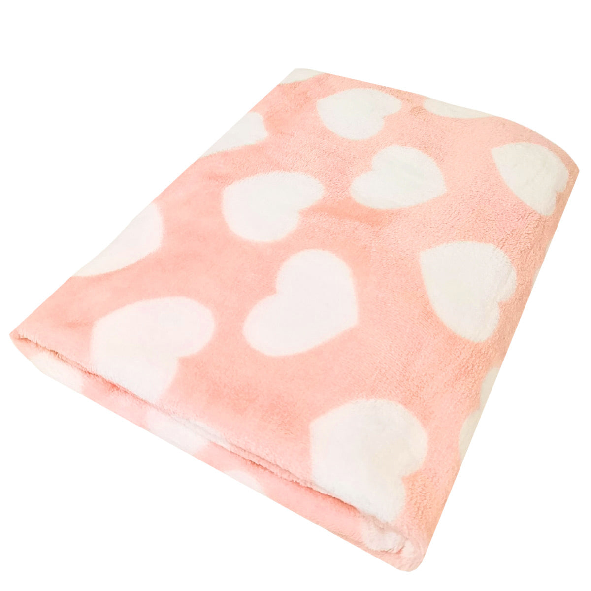 Manta Felpa Bebé - Corazones - S2349