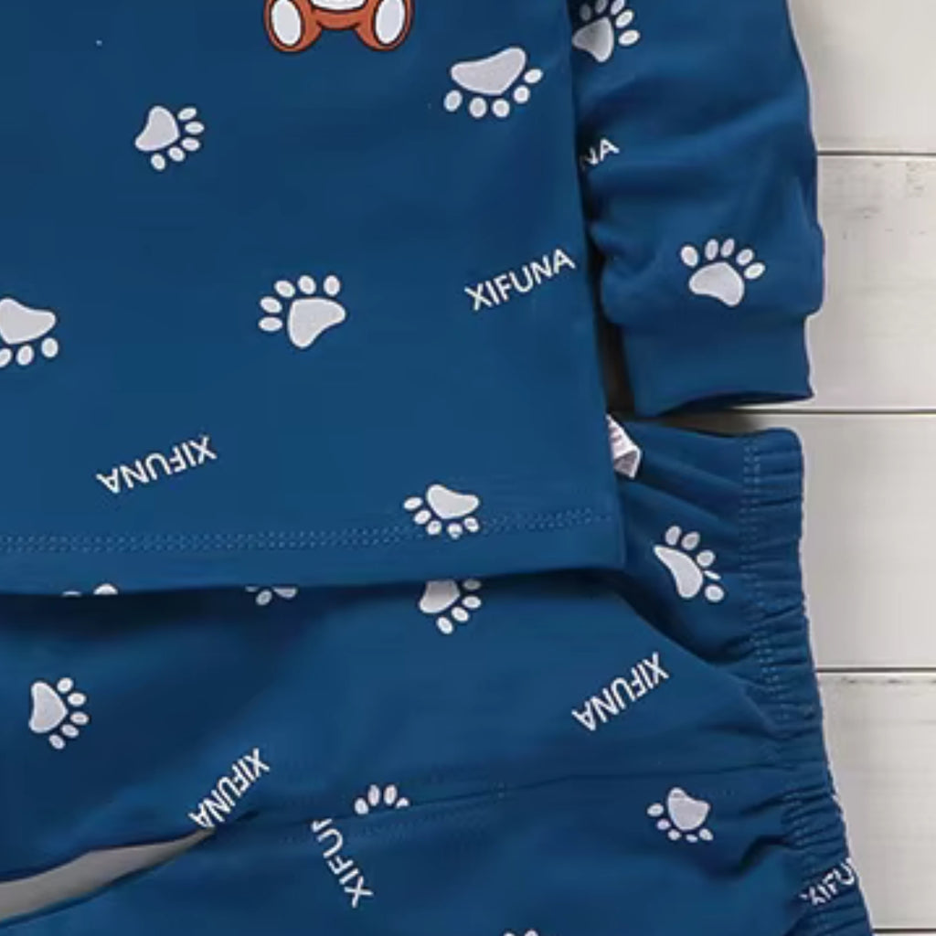 Pijama de Bebé Algodón - Osito Azul