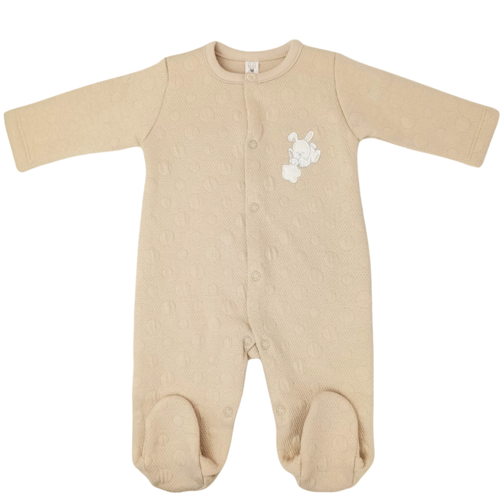 Enterizo Bebé Jacquard Beige - S2355