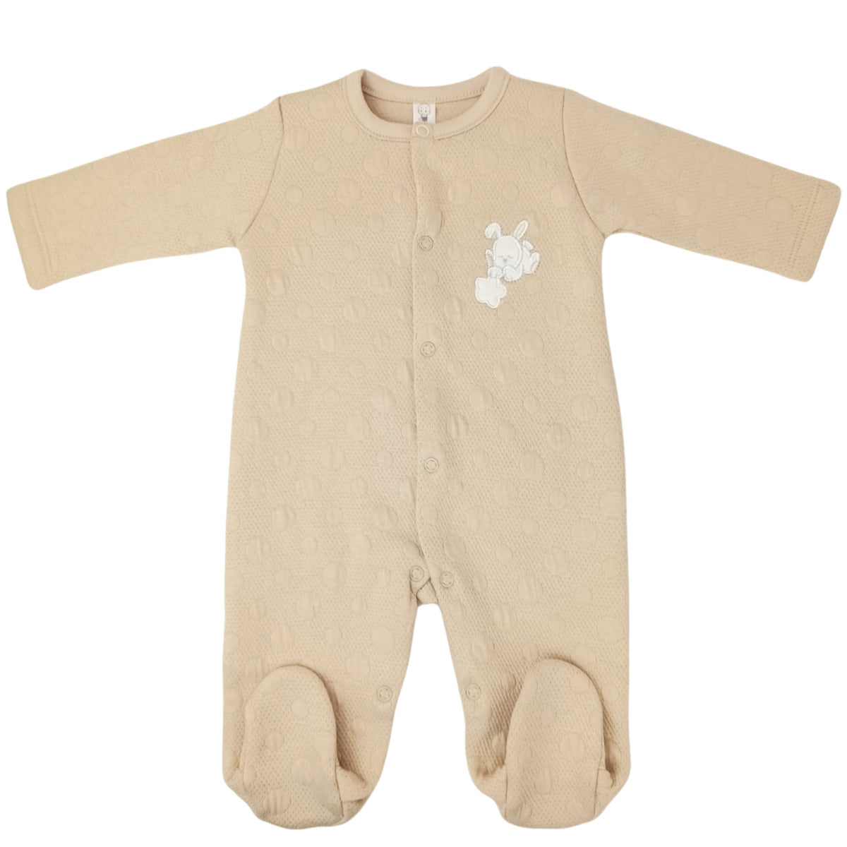 Enterizo Bebé Jacquard Beige - S2355
