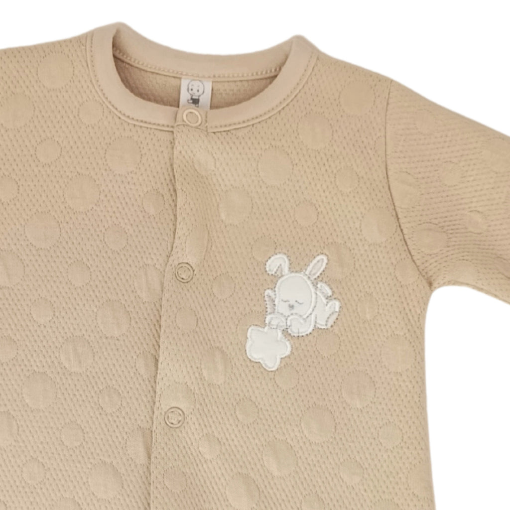 Enterizo Bebé Jacquard Beige - S2355