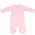 Enterizo Bebé Jacquard Rosado - S2356